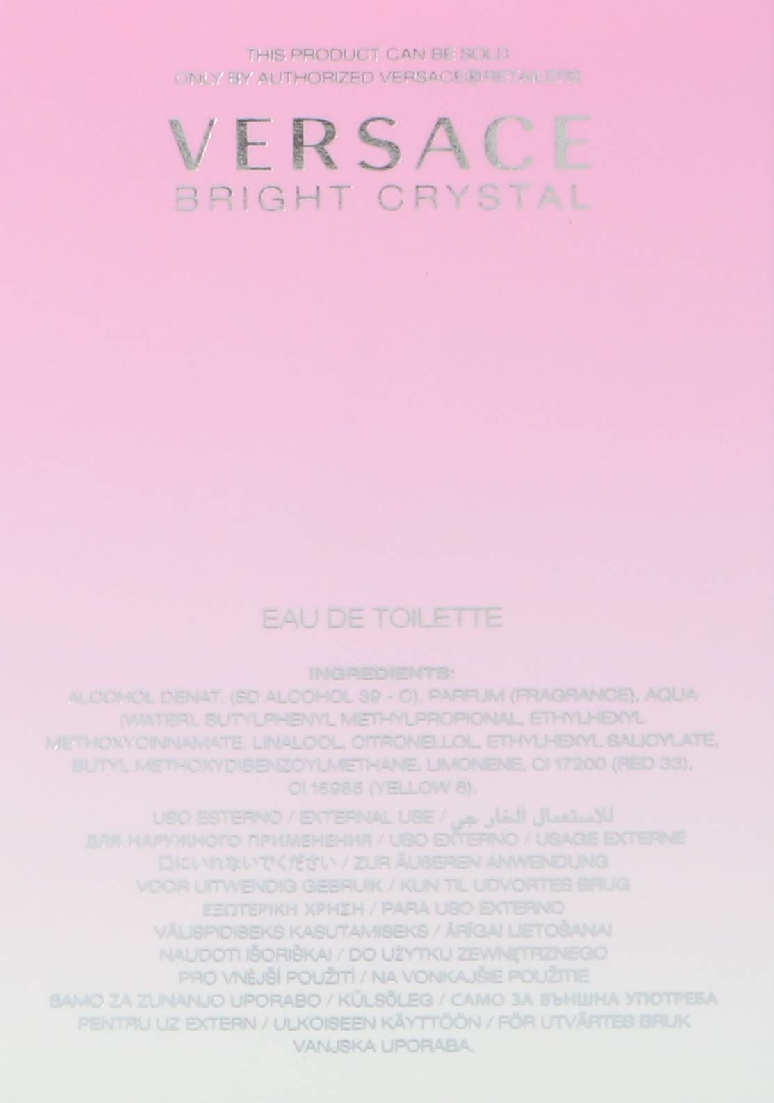 Versace Bright Crystal bottle cap close-up highlights premium packaging and luxe detail.