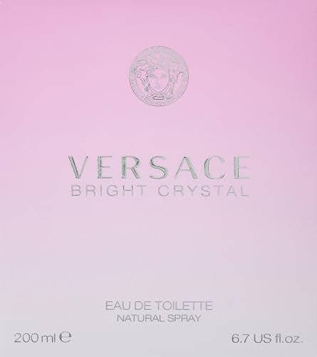 Versace Bright Crystal bottle cap closeup highlights refined packaging for gifting.