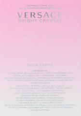 Versace Bright Crystal bottle cap close-up highlights premium packaging and luxe detail.