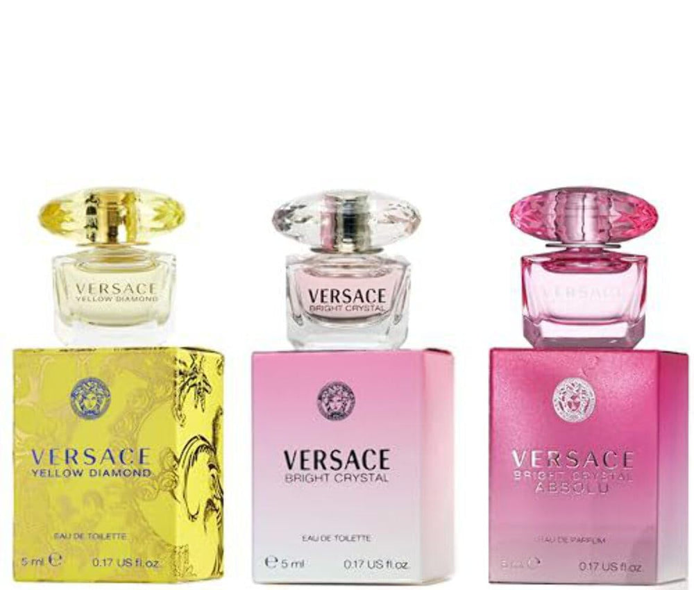 Versace Bright Crystal bottle close-up, delicate floral appeal for daily wear.