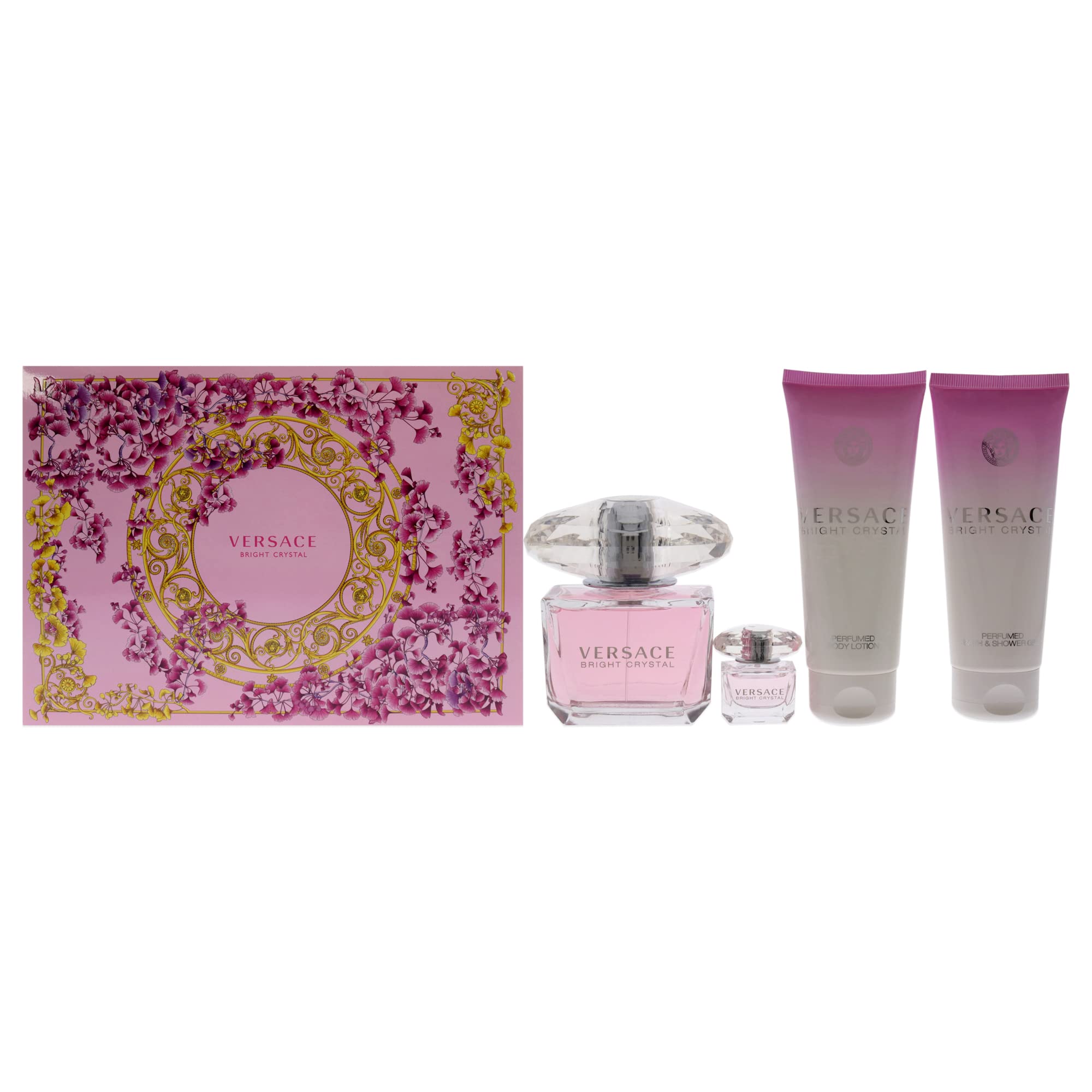Versace Bright Crystal EDT spray bottle for daily wear and mood-boosting scent.