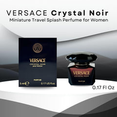 Versace Crystal Noir gardenia note close-up highlights lush mood for evenings