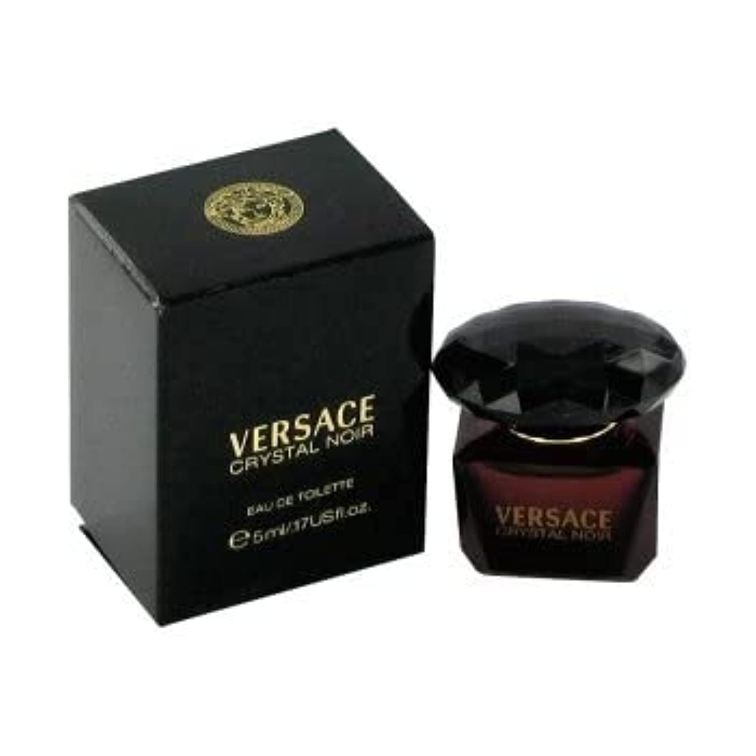 Versace Crystal Noir mini packaging, elegant gift-ready option with discreet, lasting allure.