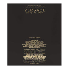 Versace Crystal Noir packaging highlights gift-ready presentation for year-round gifting or special occasions.