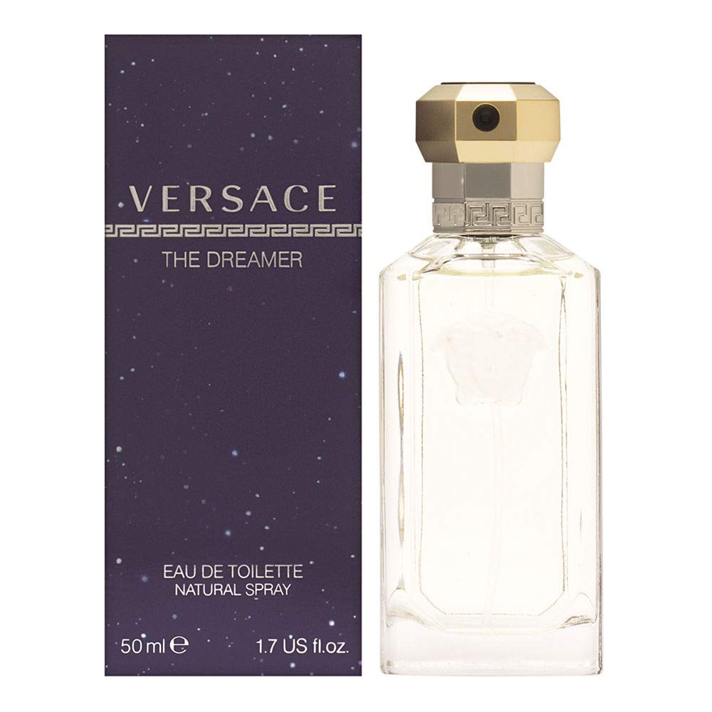 Versace The Dreamer EDT spray close-up, a timeless masculine fragrance for daily confidence.