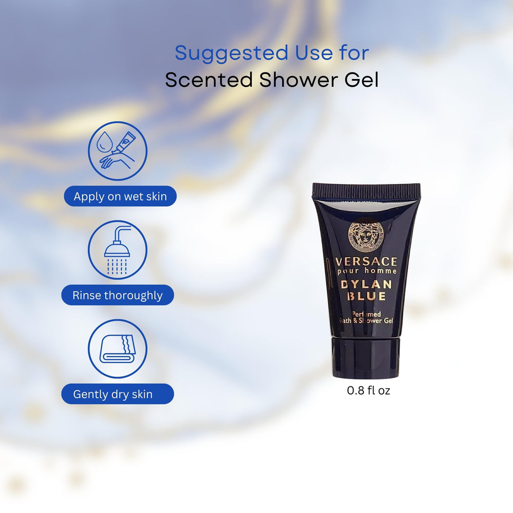 Versace Dylan Blue after shave balm tube for skin comfort after shaving.