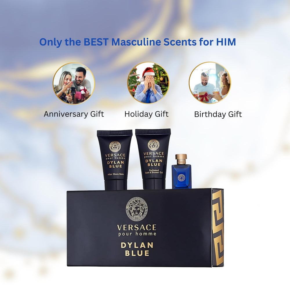 Versace Dylan Blue daily-use ritual image suggesting everyday confidence.