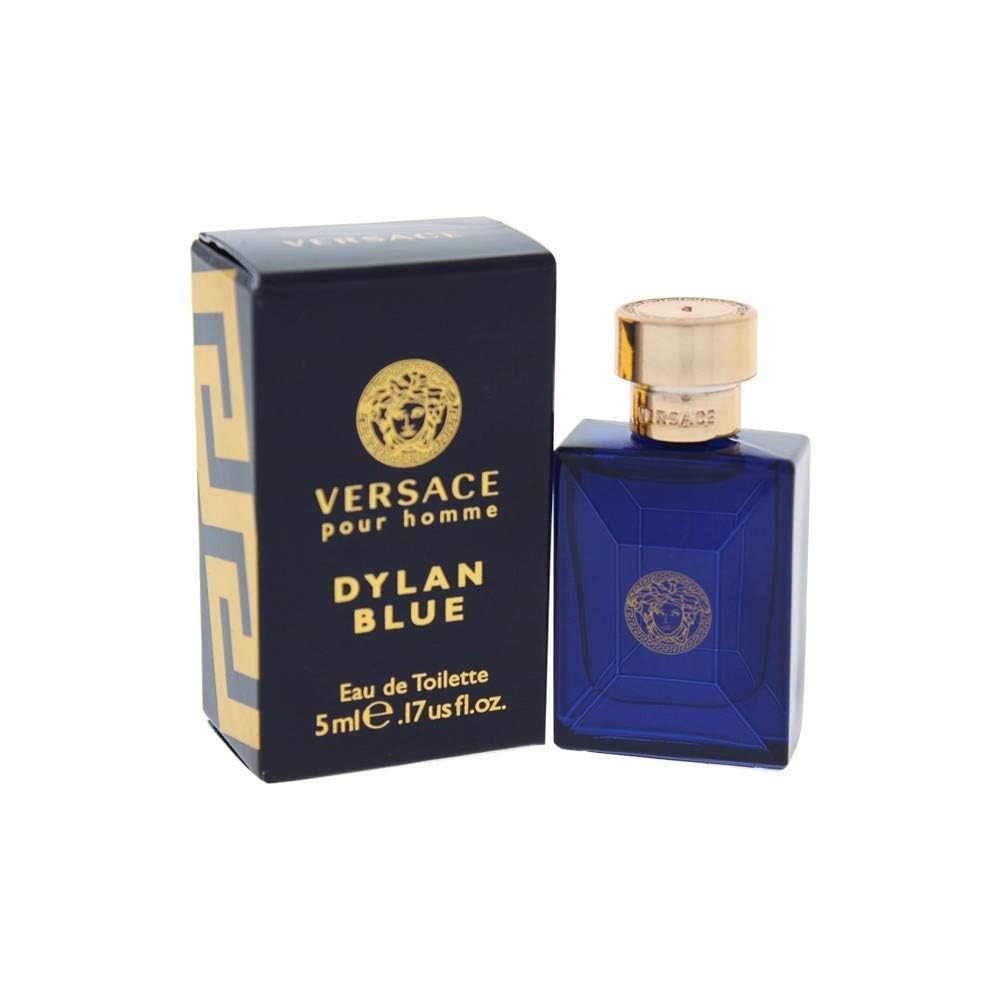 Versace Dylan Blue Mini bottle front view ideal for on-the-go fragrance.