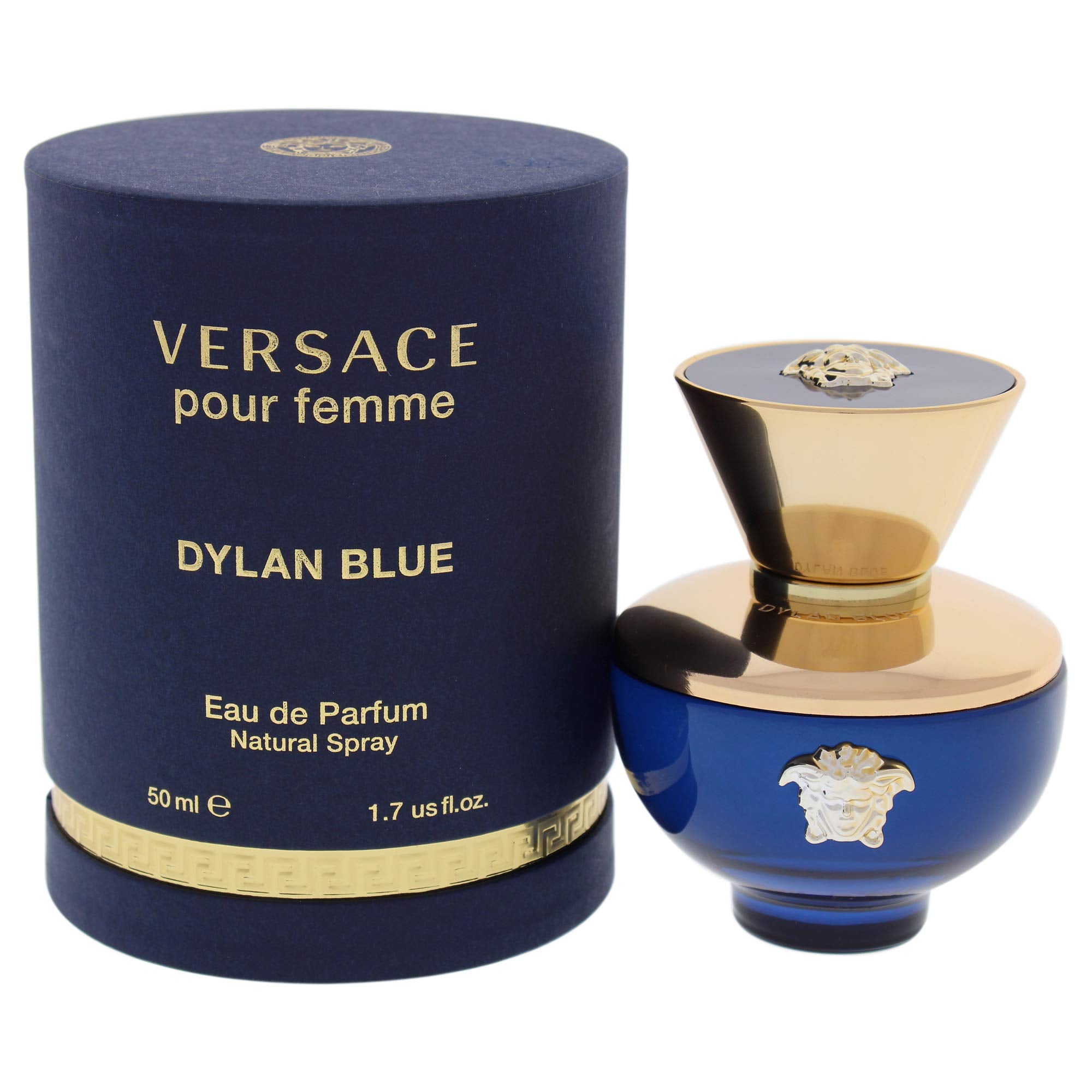 Versace Dylan Blue Pour Femme bottle in blue glass for daily wear and subtle sophistication
