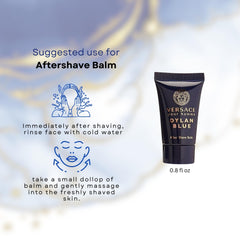 Versace Dylan Blue shower gel bottle delivering refreshing wash.