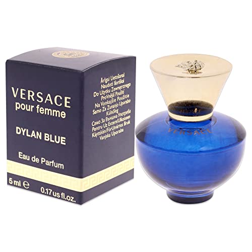 Versace Dylan Blue mini outer box communicates luxury gift appeal.