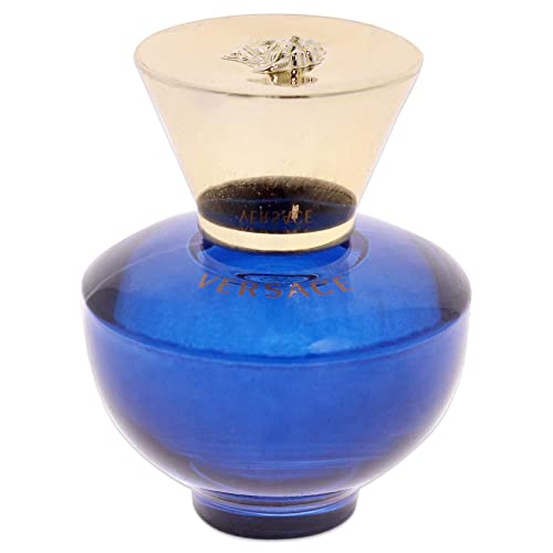 Versace Dylan Blue cap close-up highlights premium design and secure closure for travel.