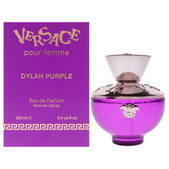 Versace Dylan Purple bottle front view for day-to-night versatility.