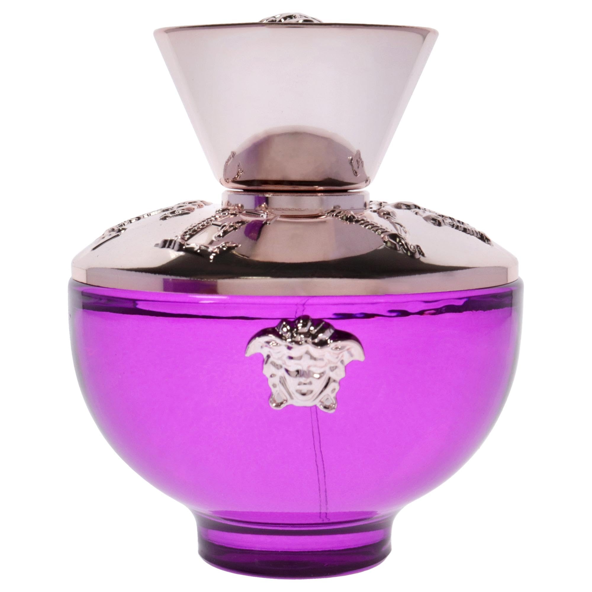 Versace Dylan Purple bottle side view ideal for everyday elegance.