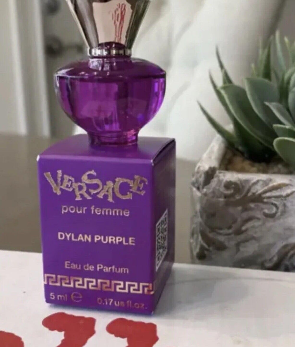 Versace Dylan Purple mini EDP splash bottle for on-the-go fragrance and daily wear.