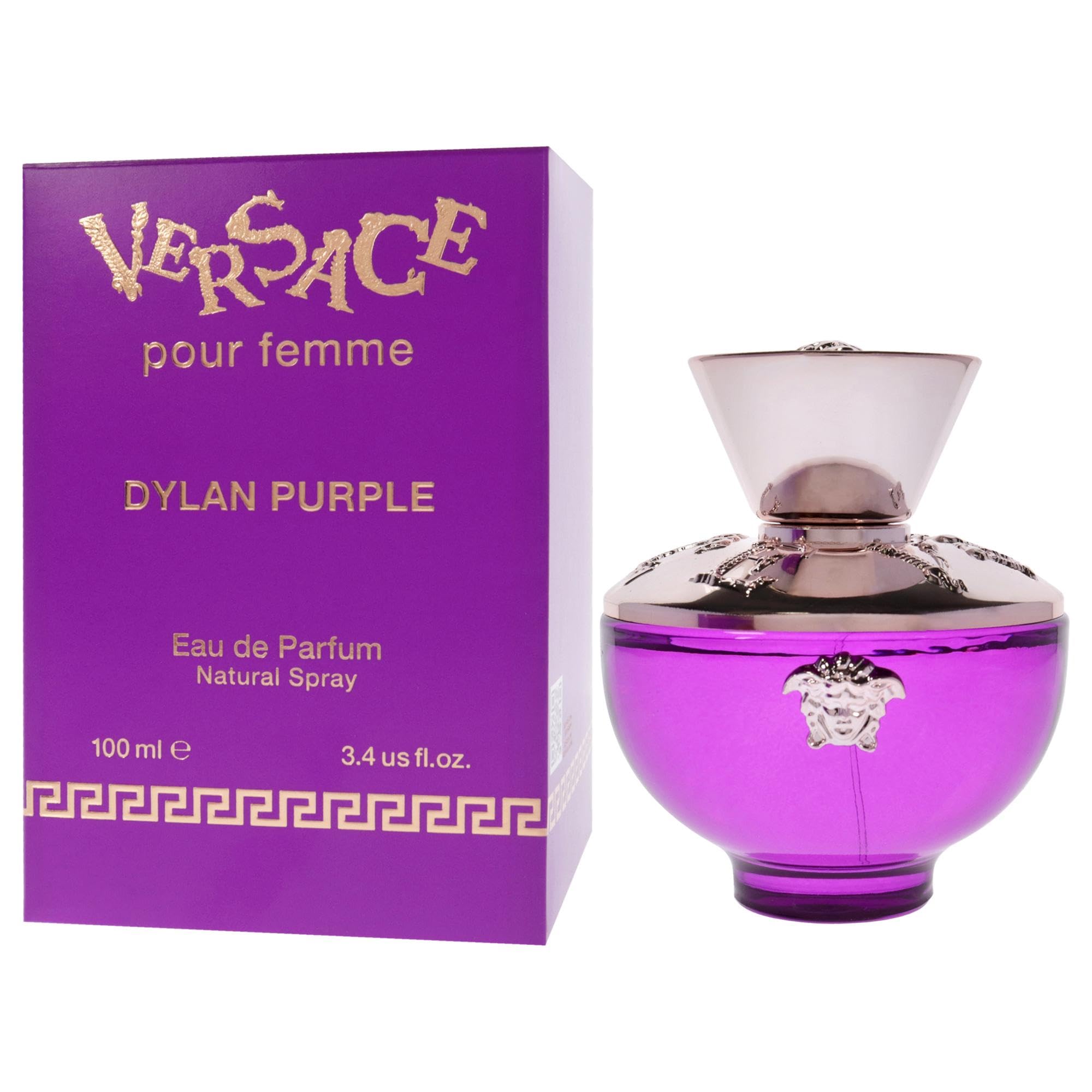 Versace Dylan Purple packaging image communicates a sophisticated unboxing experience.