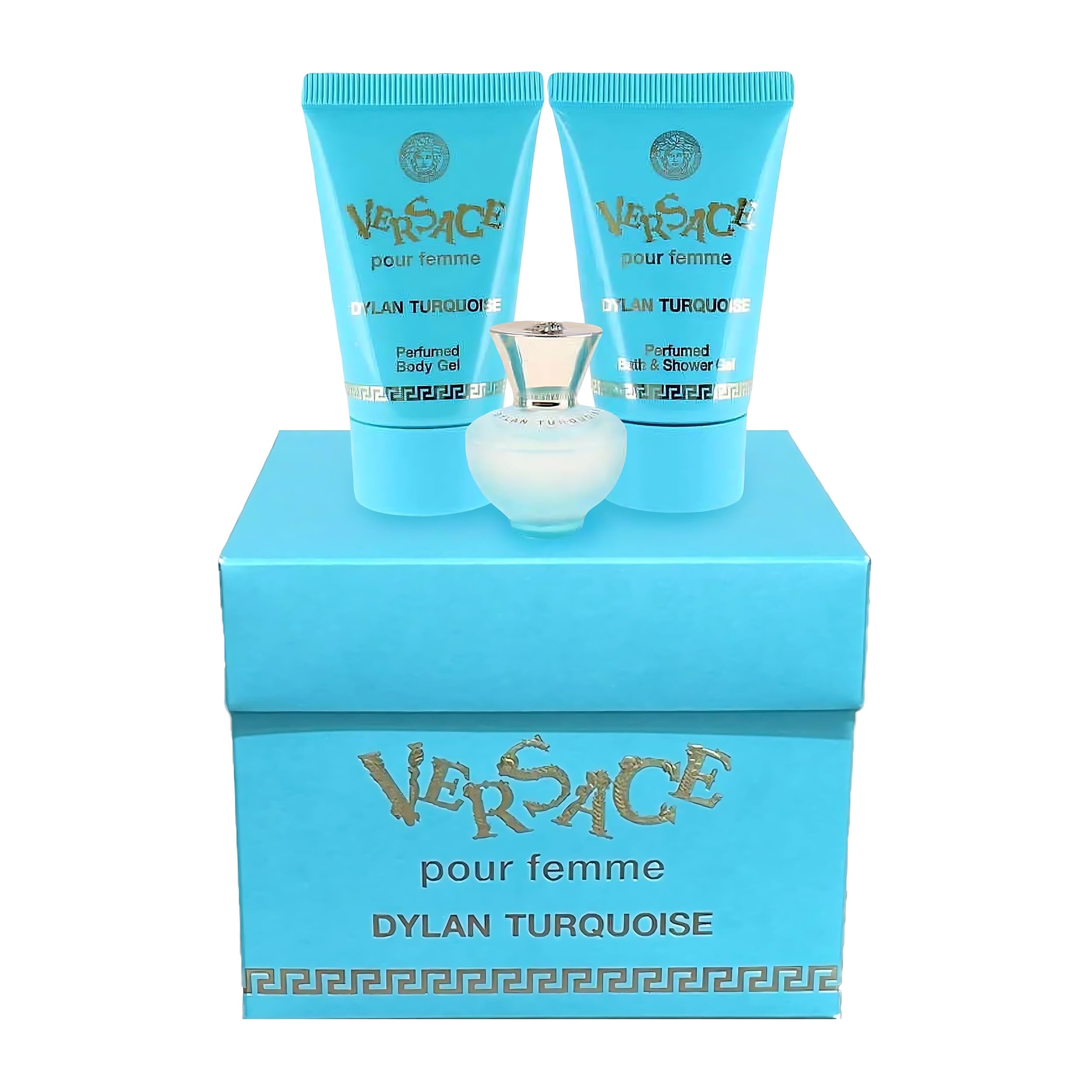 Versace Dylan Turquoise gift set display suitable for online shop