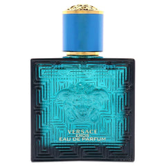 Versace Eros bottle cap and chrome detailing highlight premium presentation for gifting