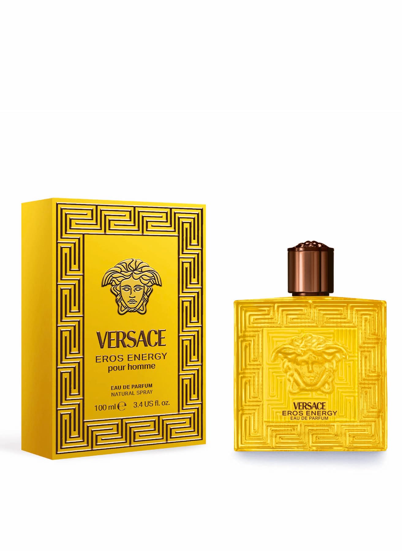 Versace Eros Energy application on pulse points suggests easy, long-lasting wear.