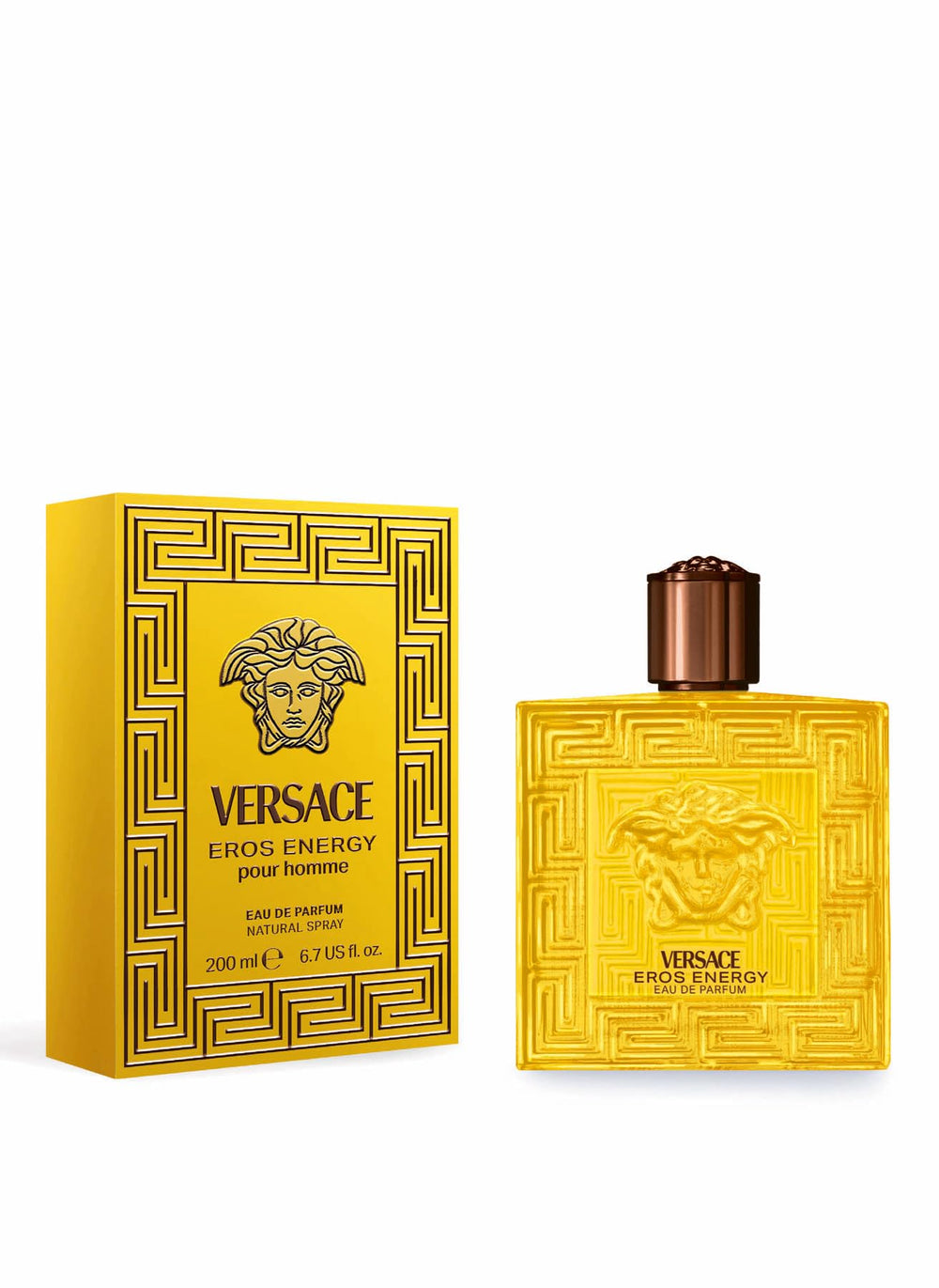 Versace Eros Energy spray action demonstrates easy application for everyday freshness
