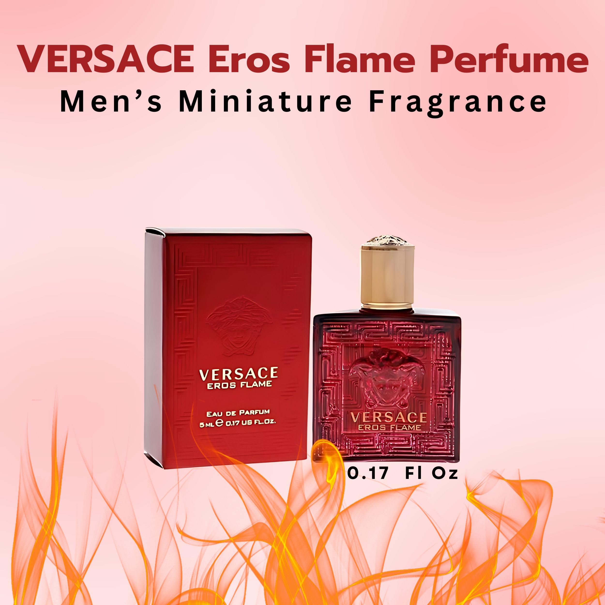 Versace Eros Flame mini splash atomizer for on-the-go refresh.