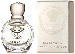 Versace Eros Pour Femme splash application on pulse point suggests easy reapplication