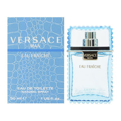 Versace Man Eau Fraiche bottle front for daily confidence and modern masculinity.