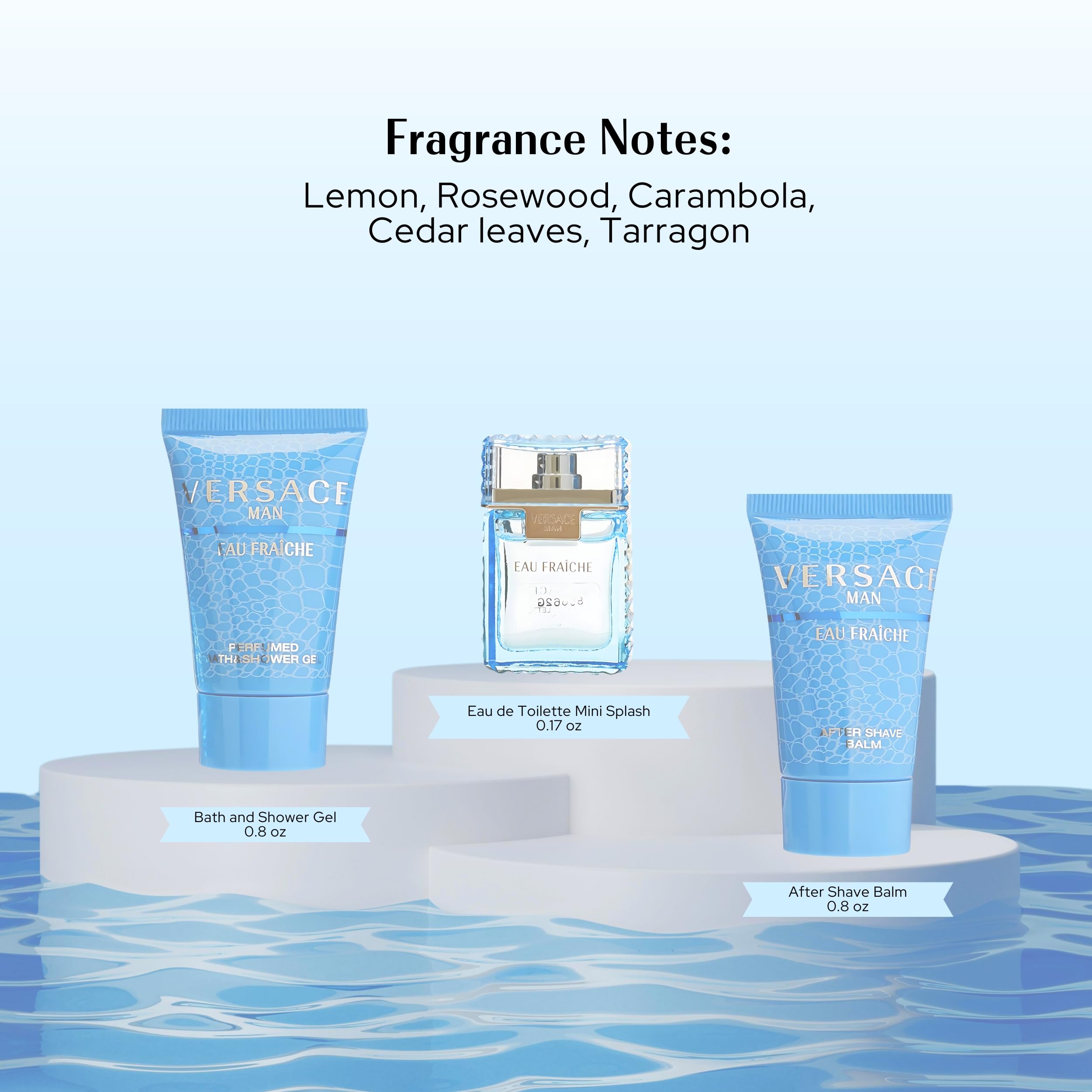 Versace Man Eau Fraiche mini aftershave balm jar for travel grooming