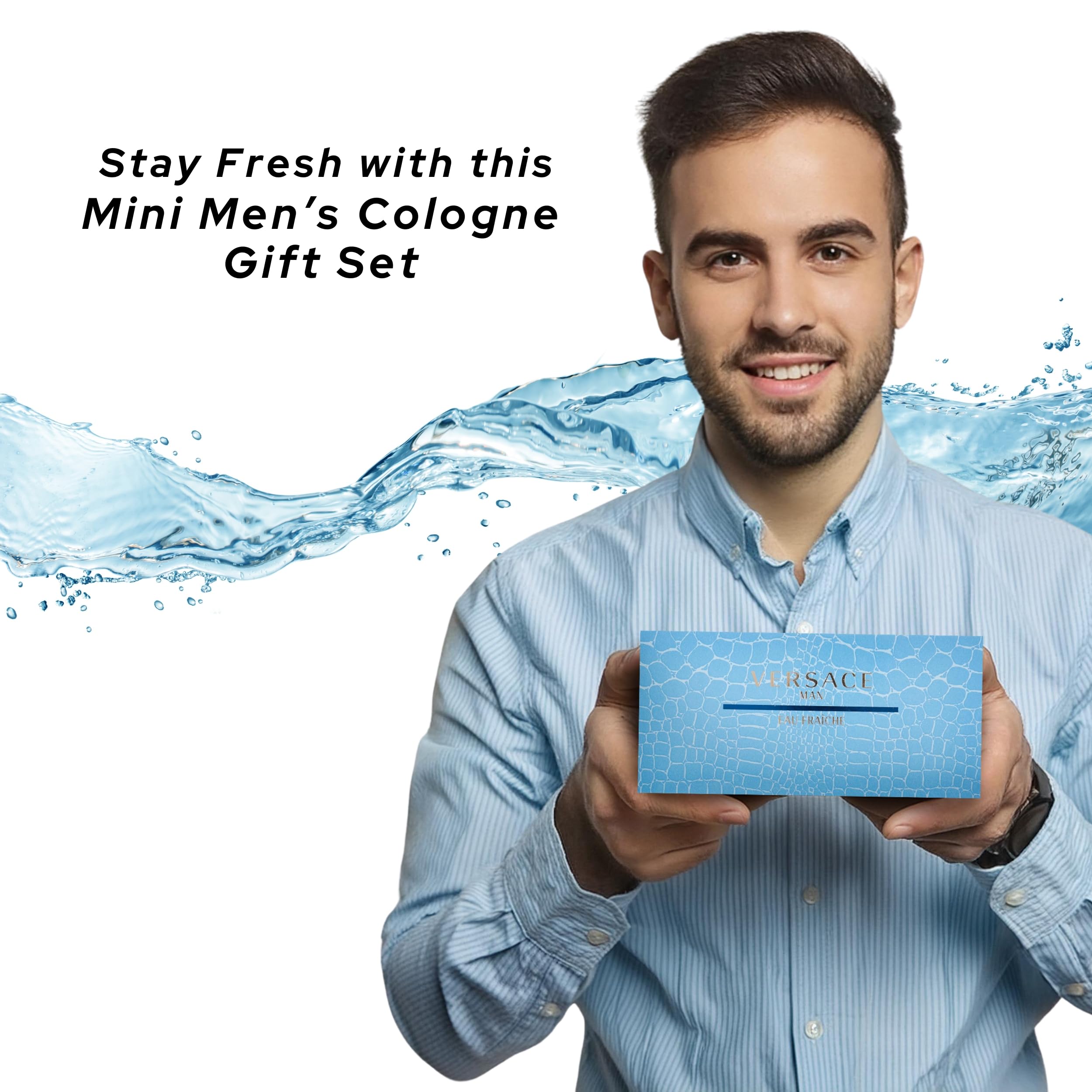 Versace Man Eau Fraiche packaging design showcases premium branding