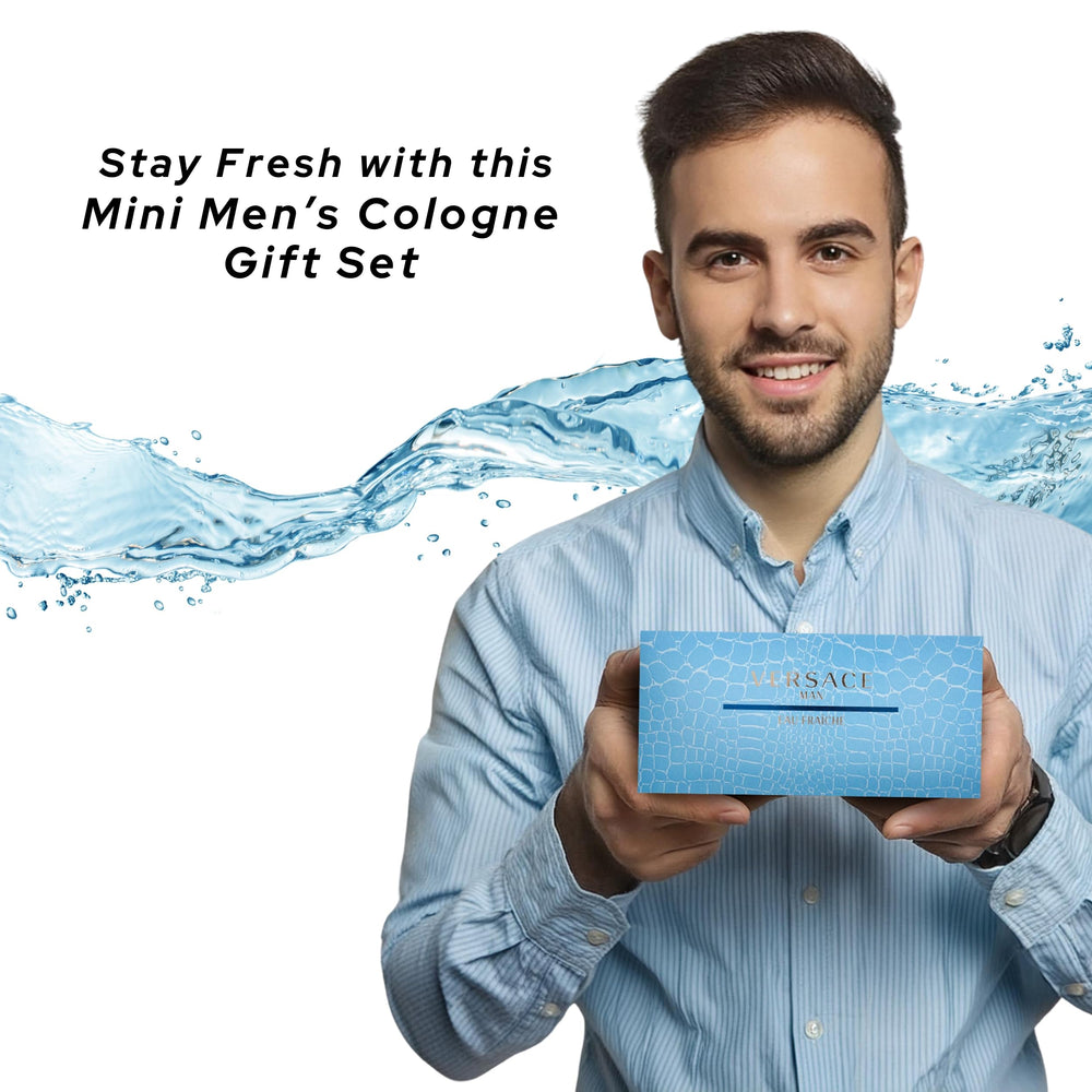 Versace Man Eau Fraiche packaging design showcases premium branding