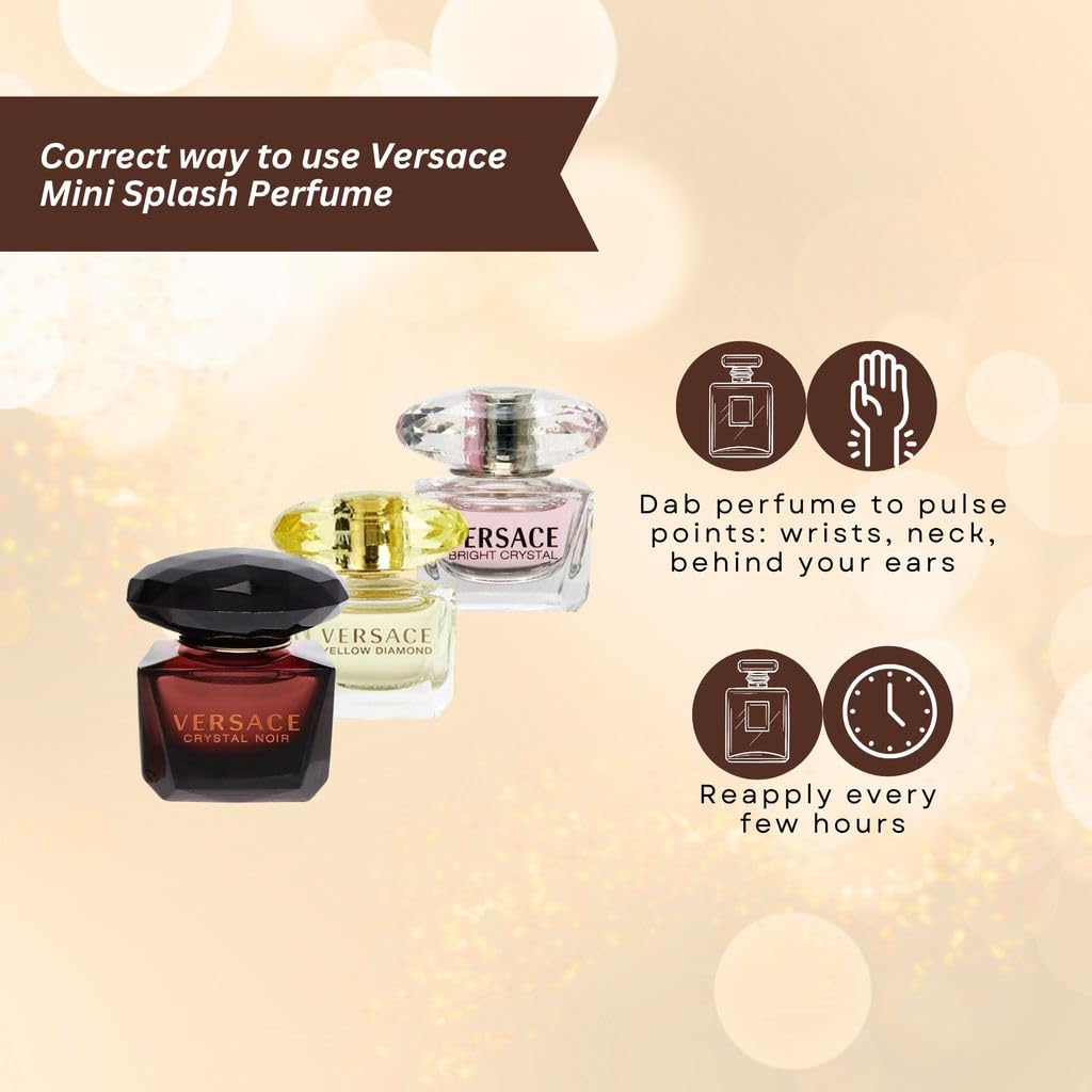 Versace mini perfumes for women — compact travel set for daily scent options