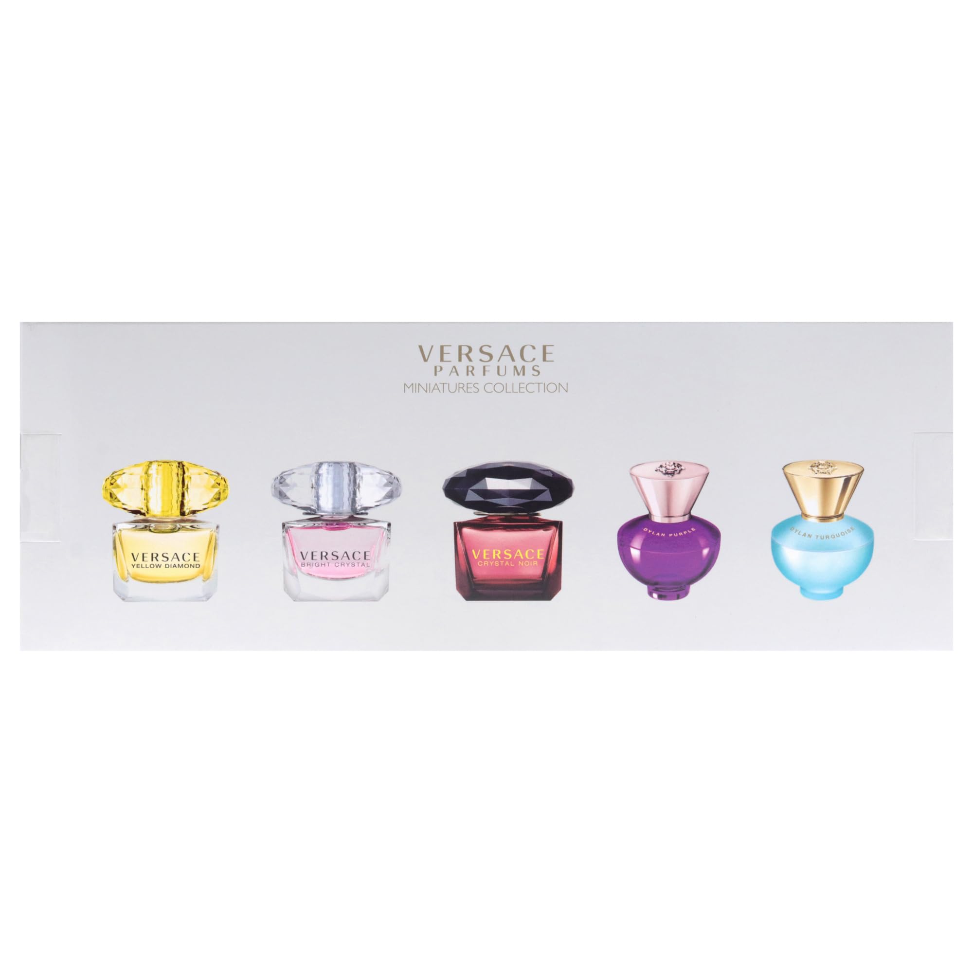 Versace miniatures gift set in luxury packaging, ideal for gifting