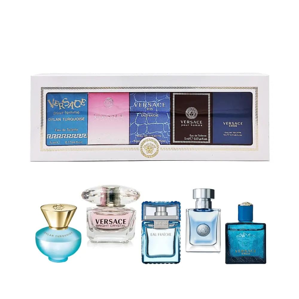 Versace Dylan Purple EDP Splash bottle on display for bold evening style.