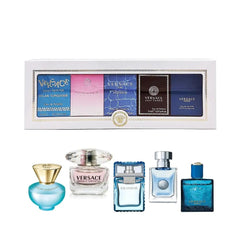 Versace Dylan Purple EDP Splash bottle on display for bold evening style.