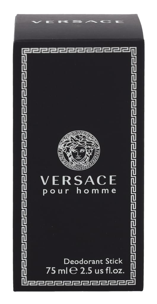 Versace Pour Homme deodorant stick close-up notes cedarwood and citrus.