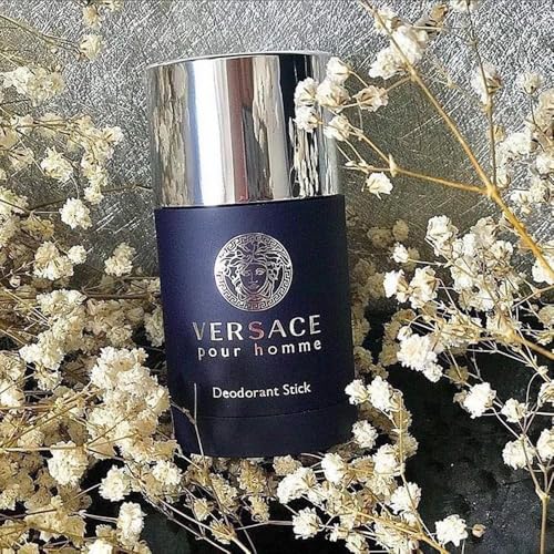Versace Pour Homme deodorant stick wrap highlights premium design.