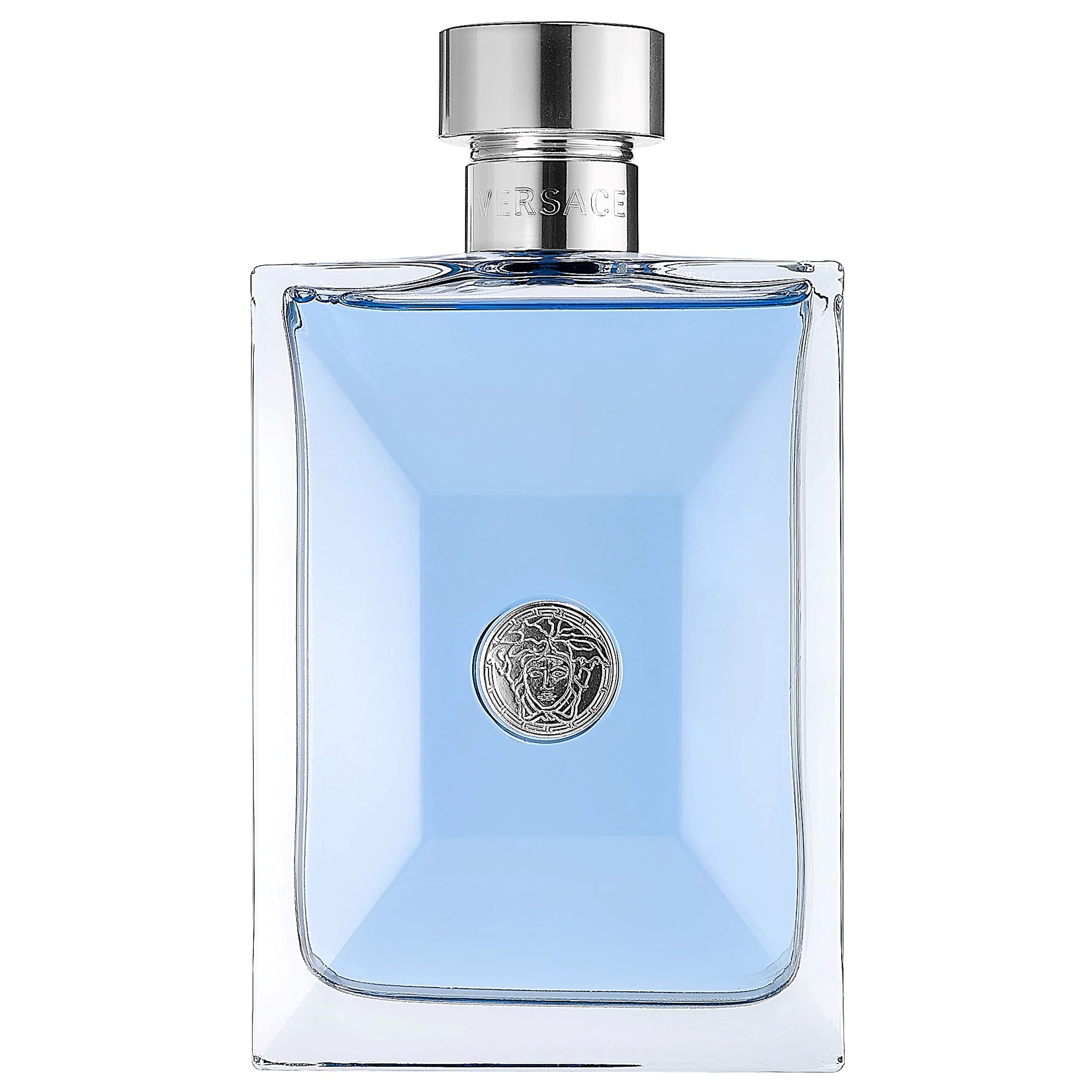 Versace Pour Homme 3.4oz bottle with masculine packaging for daily wear.