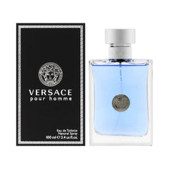 Versace Pour Homme 3.4oz bottle for daily wear with crisp citrus freshness.