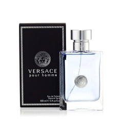 Versace Pour Homme amber musk base adds depth for evening wear.