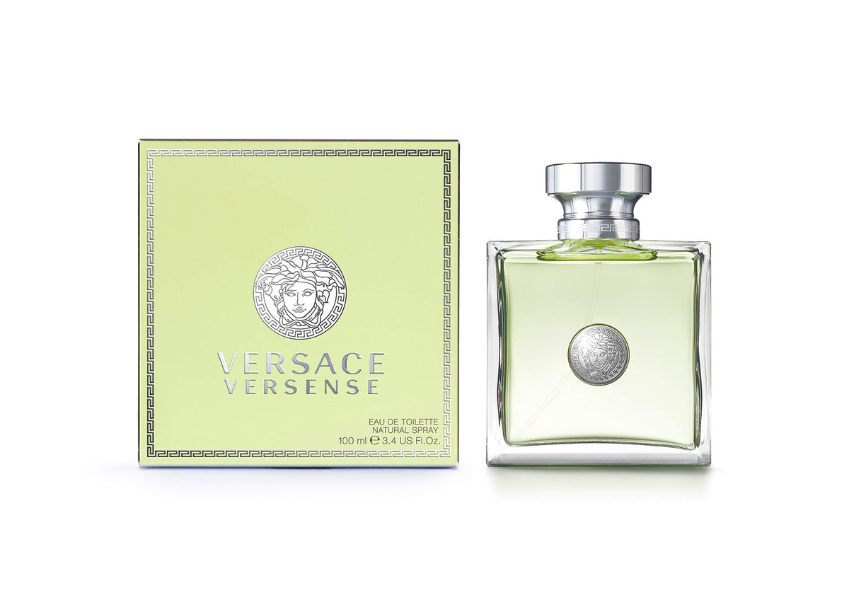 Versace Versense EDT bottle front view showcasing Mediterranean-inspired freshness for daily wear.