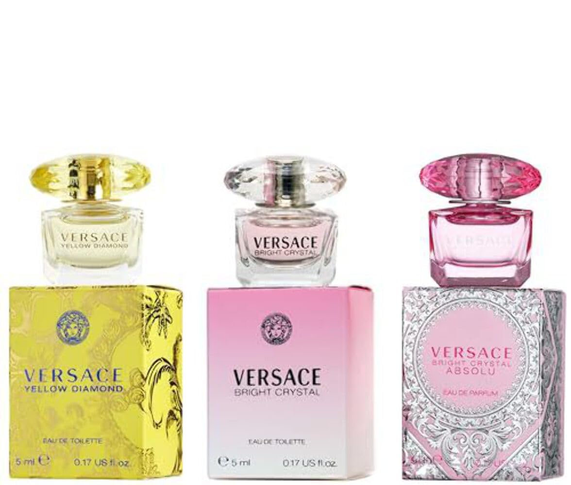 Versace Yellow Diamond bottle close-up, sparkling facets for everyday glamour.