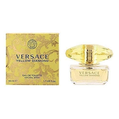 Versace Yellow Diamond box top detail showcasing luxe craftsmanship.