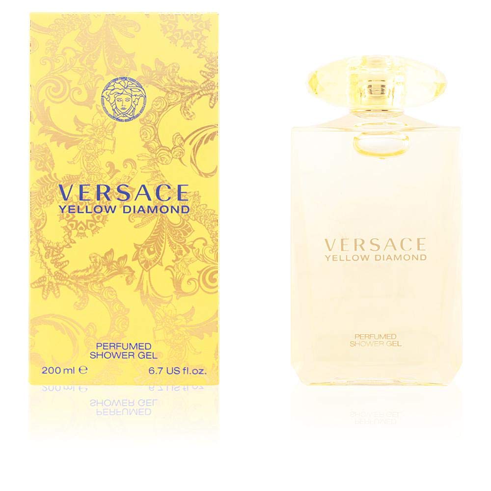 Versace Yellow Diamond packaging shown for travel friendly 6.7 oz size for on-the-go