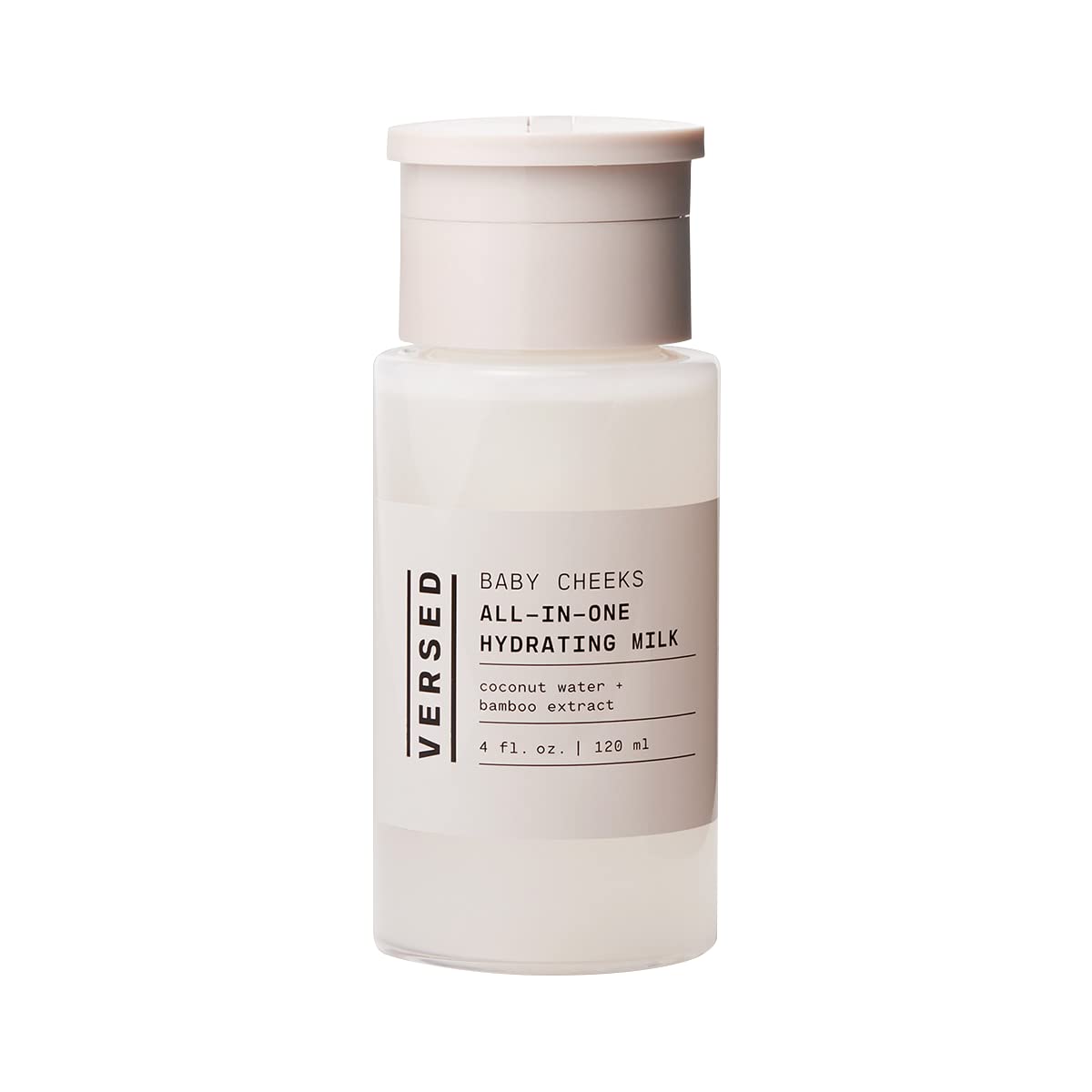Versed Baby Cheeks Toner bottle shows gentle hydration for balanced skin.