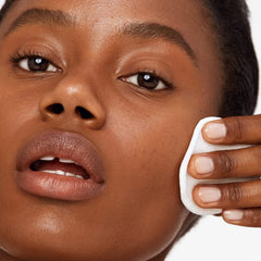 Versed Baby Cheeks Toner milky texture delivering soothing, residue-free skin.