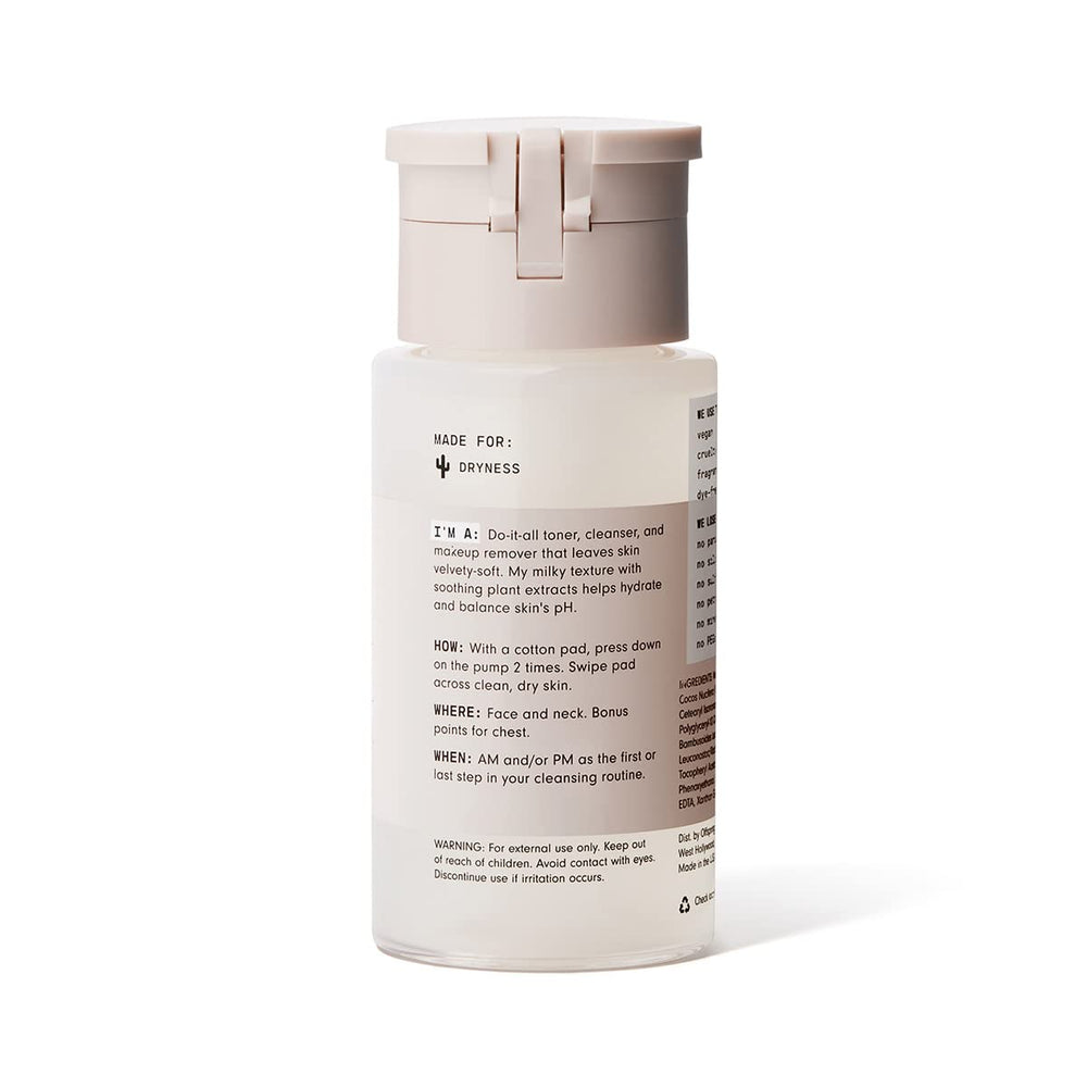 Versed Baby Cheeks Toner pour action demonstrates easy application.