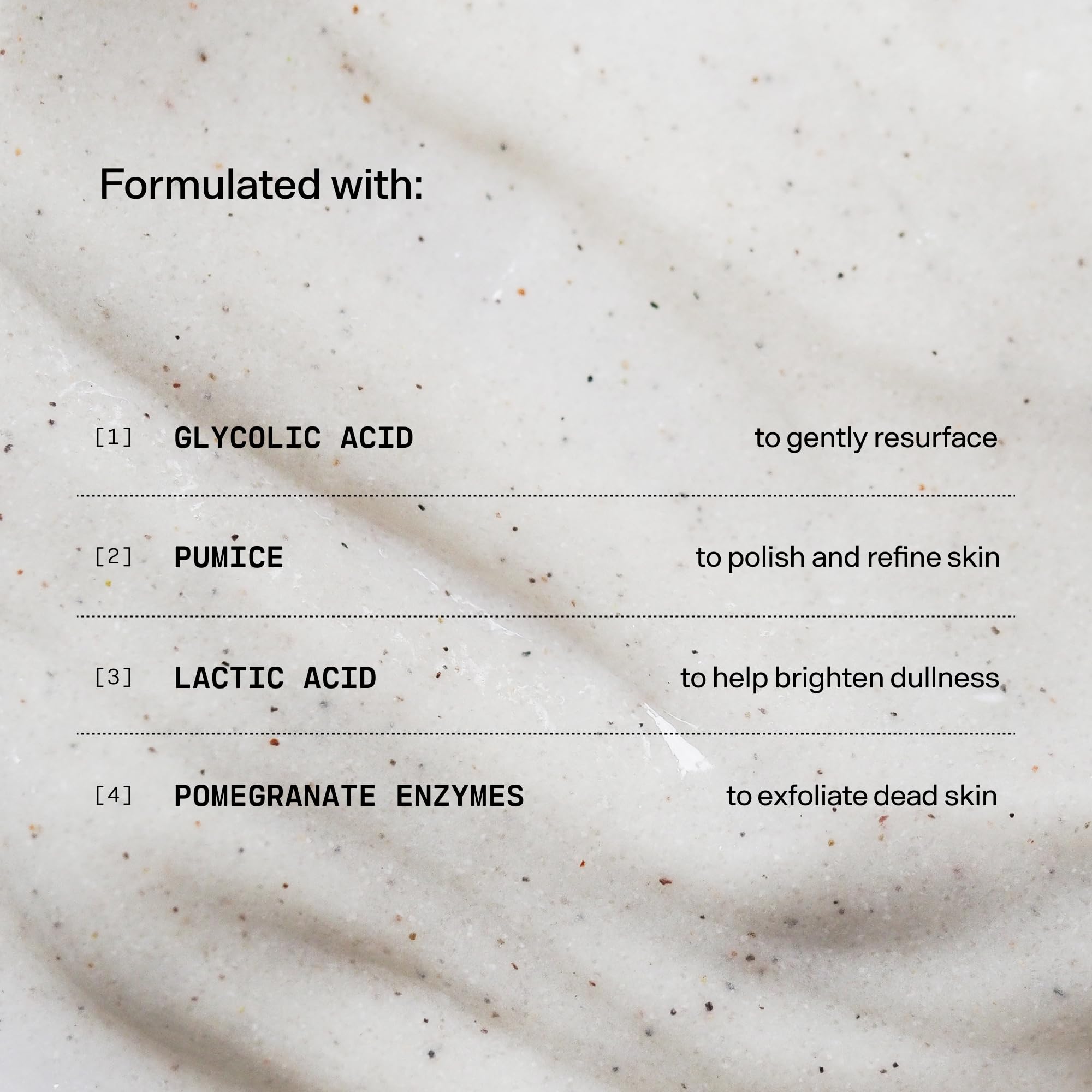 Versed Buff It Out in-shower application demonstrates smoothing exfoliation during bath