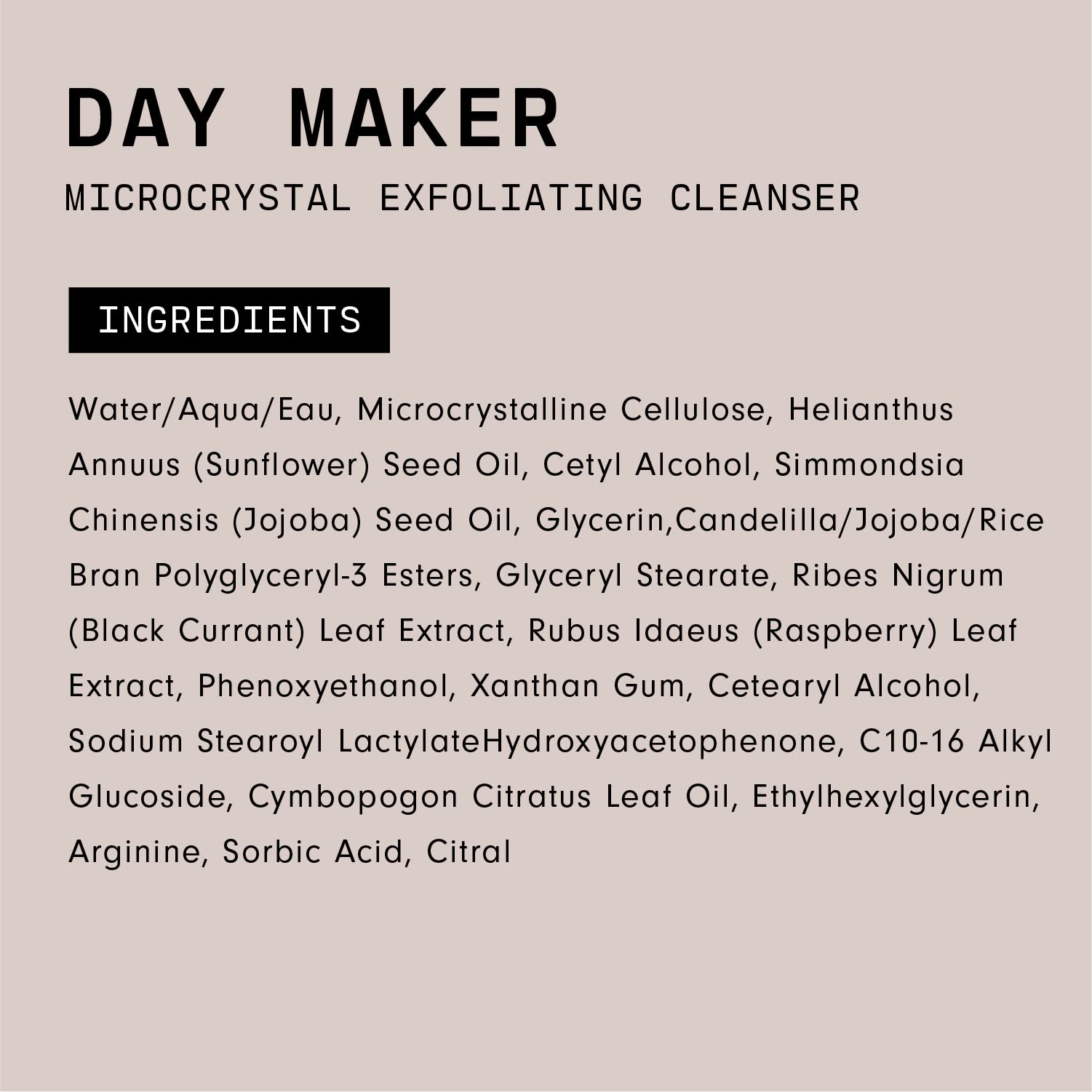Versed Day Maker packaging box highlights eco-friendly design and sustainable materials.