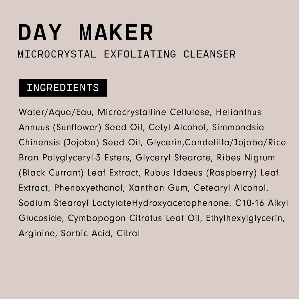 Versed Day Maker packaging box highlights eco-friendly design and sustainable materials.