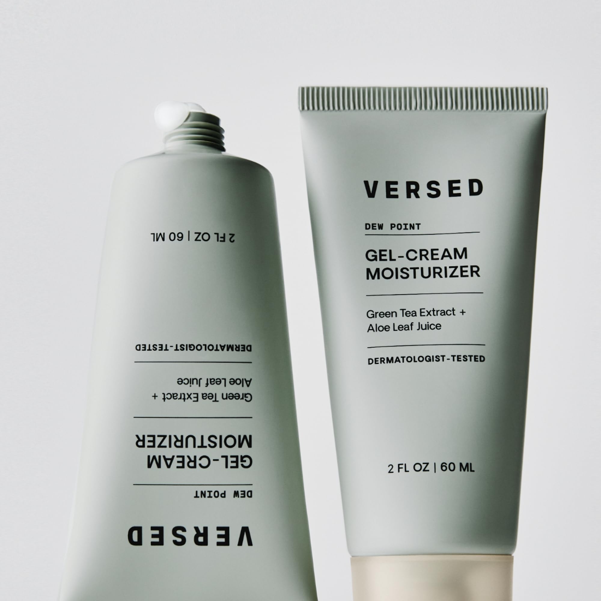 Versed Dew Point gel moisturizer featuring aloe leaf juice for soothing hydration
